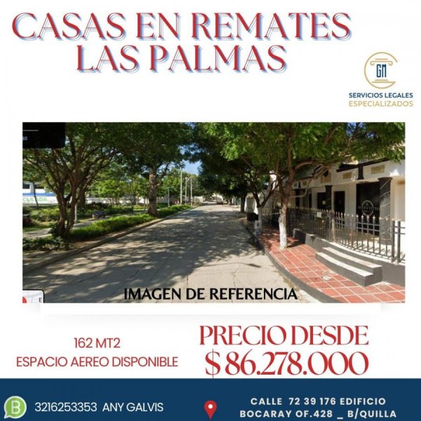 Casa en Venta en LAS PALMAS Barranquilla, Atlántico