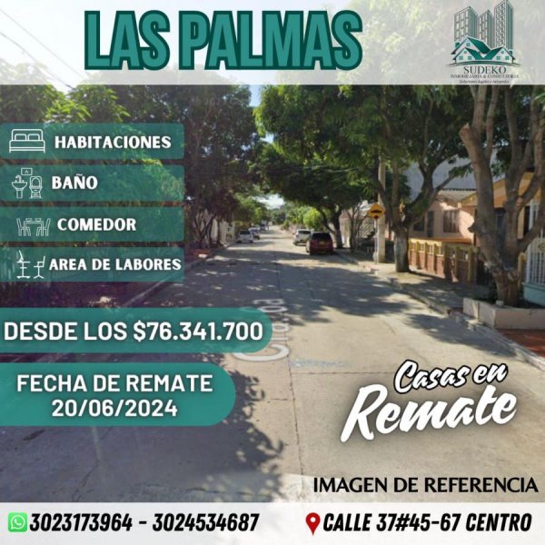 Casa en Venta en LAS PALMAS Barranquilla, Atlántico