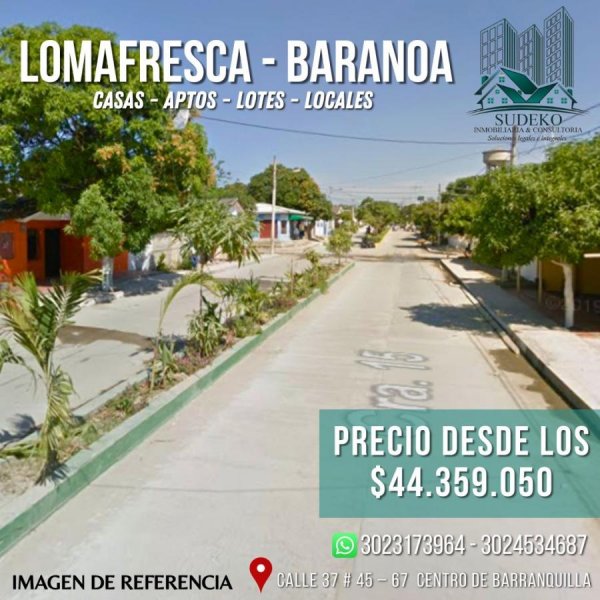 Casa en Venta en LOMAFRESCA Baranoa, Atlántico