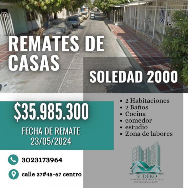 Casa en Venta en Soledad 2000 Soledad, Atlántico