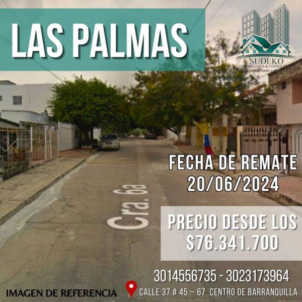 Casa en Venta en Las palmas Barranquilla, Atlántico