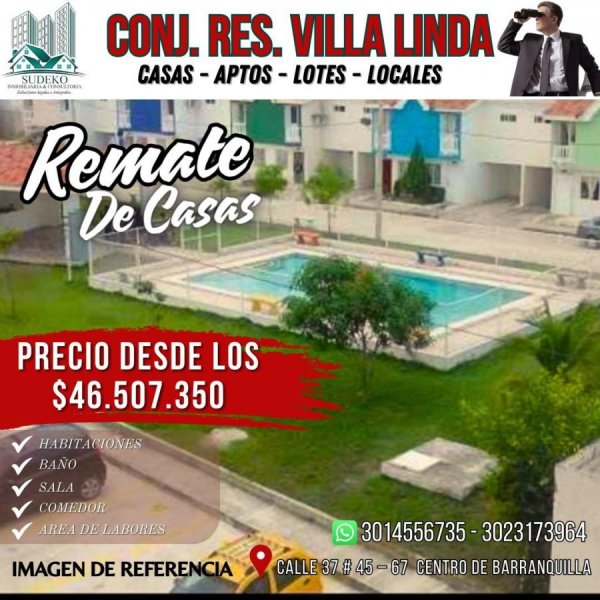 Casa en Venta en Conj res villa linda Soledad, Atlántico