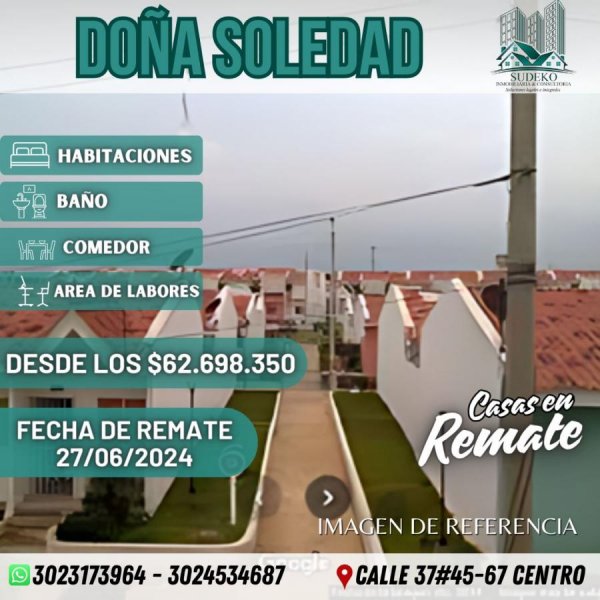 Casa en Venta en DO?A SOLEDAD Barranquilla, Atlántico