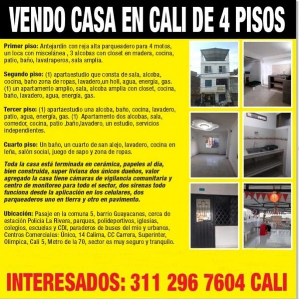 Casa en Venta en  Cali, Valle del Cauca